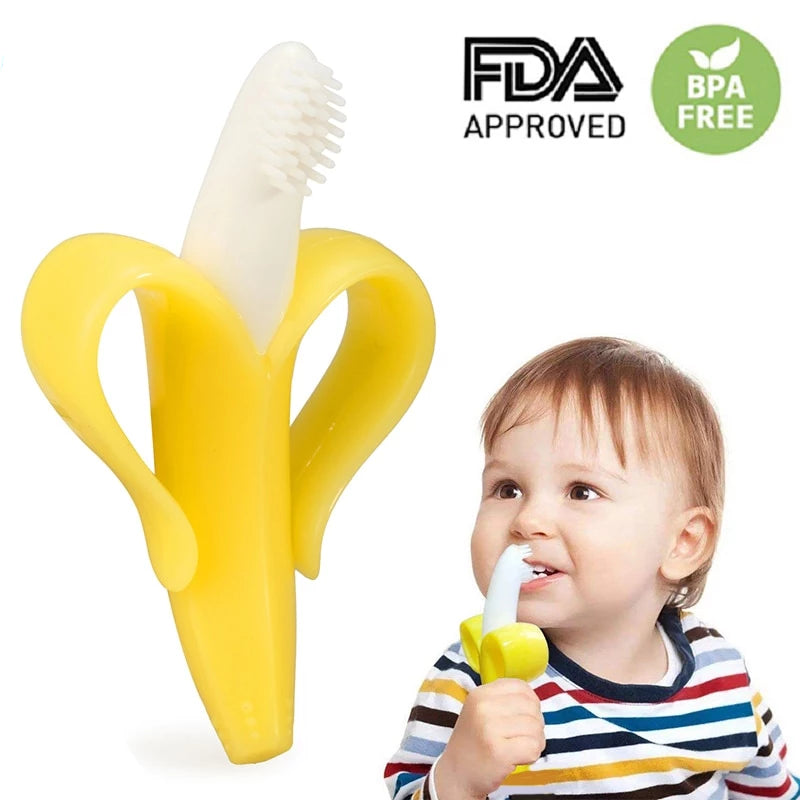 Banana Teething Toy Dental Care Toothbrush