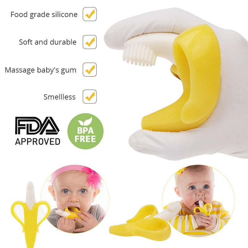 Banana Teething Toy Dental Care Toothbrush