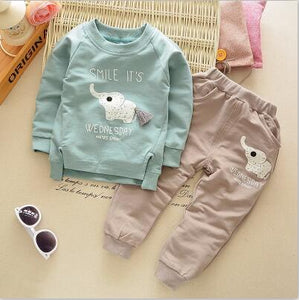 2Pcs Children Cotton Clothing Suit