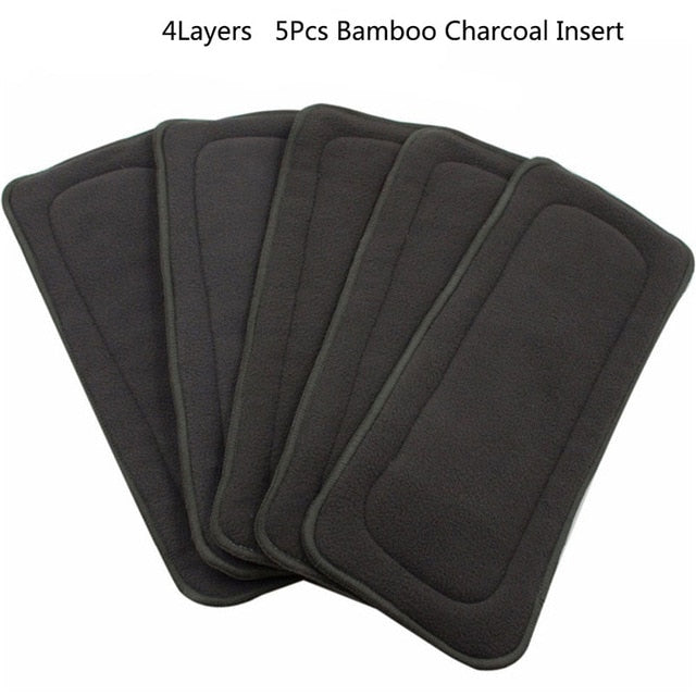 Reusable Bamboo Charcoal Diaper Inserts