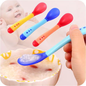 Temperature Sensing Baby Silicone Spoon