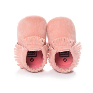 PU Suede Leather Newborn Baby Shoes