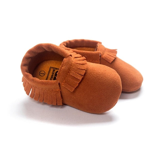 PU Suede Leather Newborn Baby Shoes