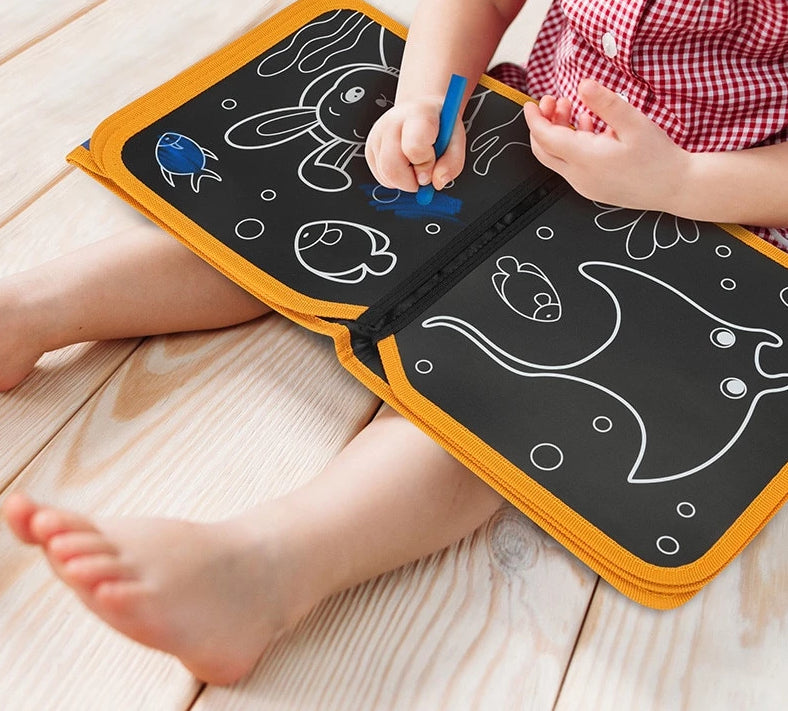 Portable Soft Chalk Board Colouring Book