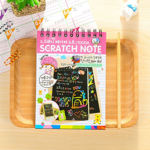 Cute Black Page Magic Notebook