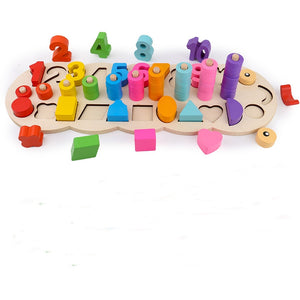 Kids Counting and Stacking Wooden Board