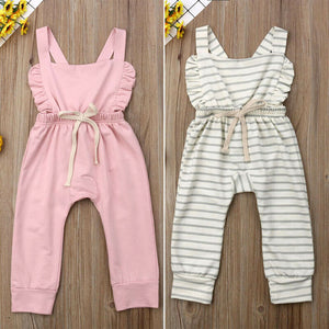 Newborn Baby Striped Cotton Romper Jumpsuit