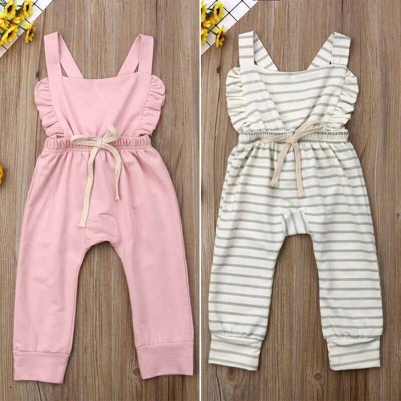 Newborn Baby Striped Cotton Romper Jumpsuit