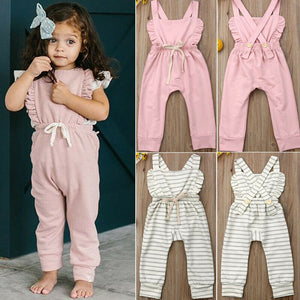 Newborn Baby Striped Cotton Romper Jumpsuit