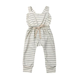 Newborn Baby Striped Cotton Romper Jumpsuit