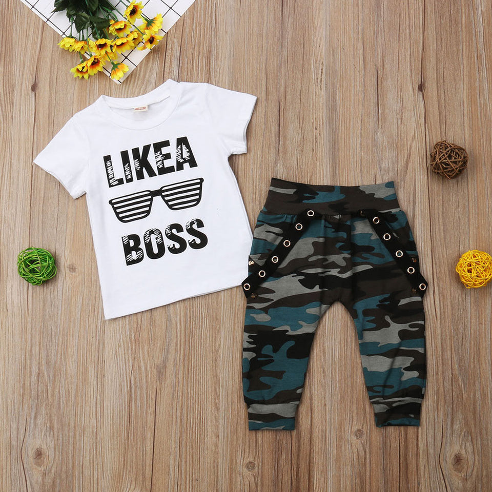 Baby Boy Like a Boss Outfit Set