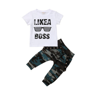 Baby Boy Like a Boss Outfit Set