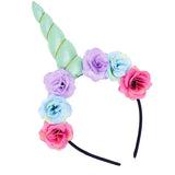 Girls Flower Cat Ears Unicorn Headbands