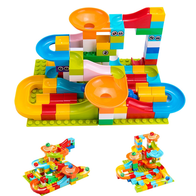 52-208Pcs Maze Balls Track Building Blocks