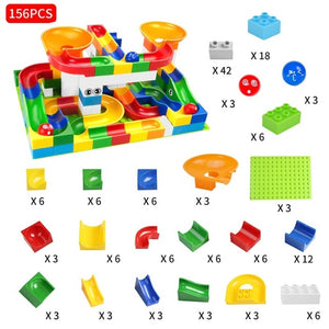 52-208Pcs Maze Balls Track Building Blocks