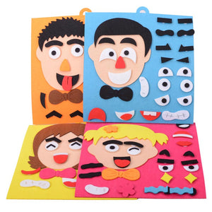 Kids DIY Emotion Change Puzzle Mat