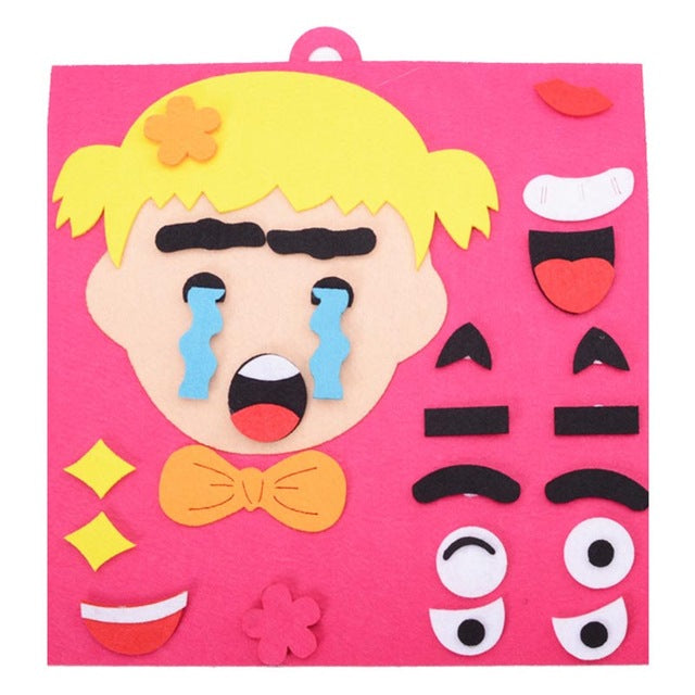 Kids DIY Emotion Change Puzzle Mat