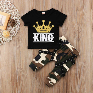 Baby Boys Camo Outfits Set