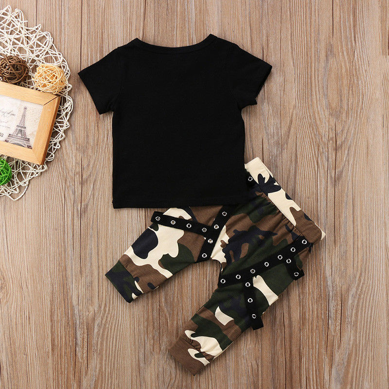 Baby Boys Camo Outfits Set