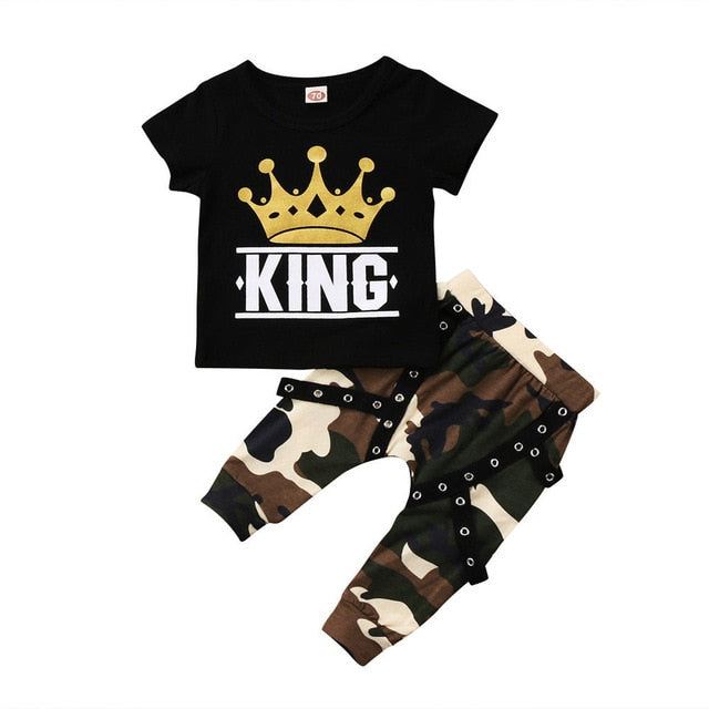 Baby Boys Camo Outfits Set