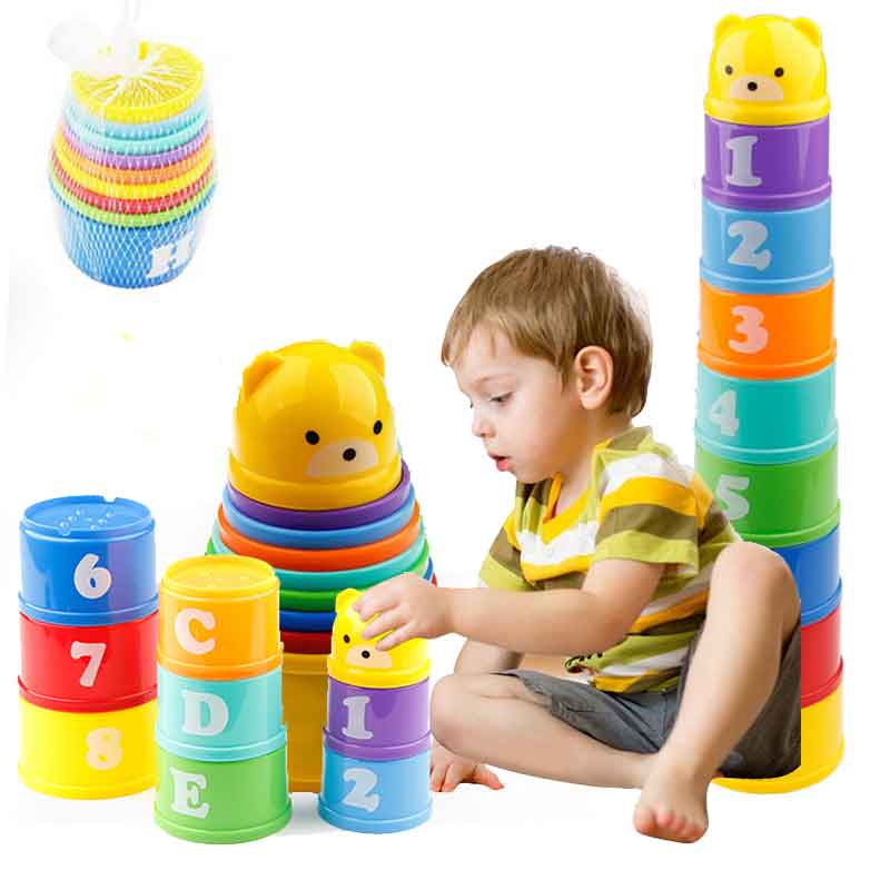 8PCS Figures Letters Stack Up Toys