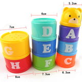 8PCS Figures Letters Stack Up Toys