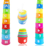 8PCS Figures Letters Stack Up Toys