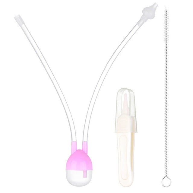 3pcs Newborn Kids Vacuum Suction Nasal Aspirator Set