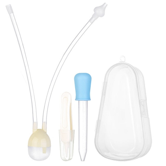 3pcs Newborn Kids Vacuum Suction Nasal Aspirator Set